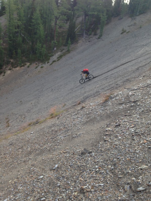 A little big mountain scree riding to make it feel like riding in the movies.